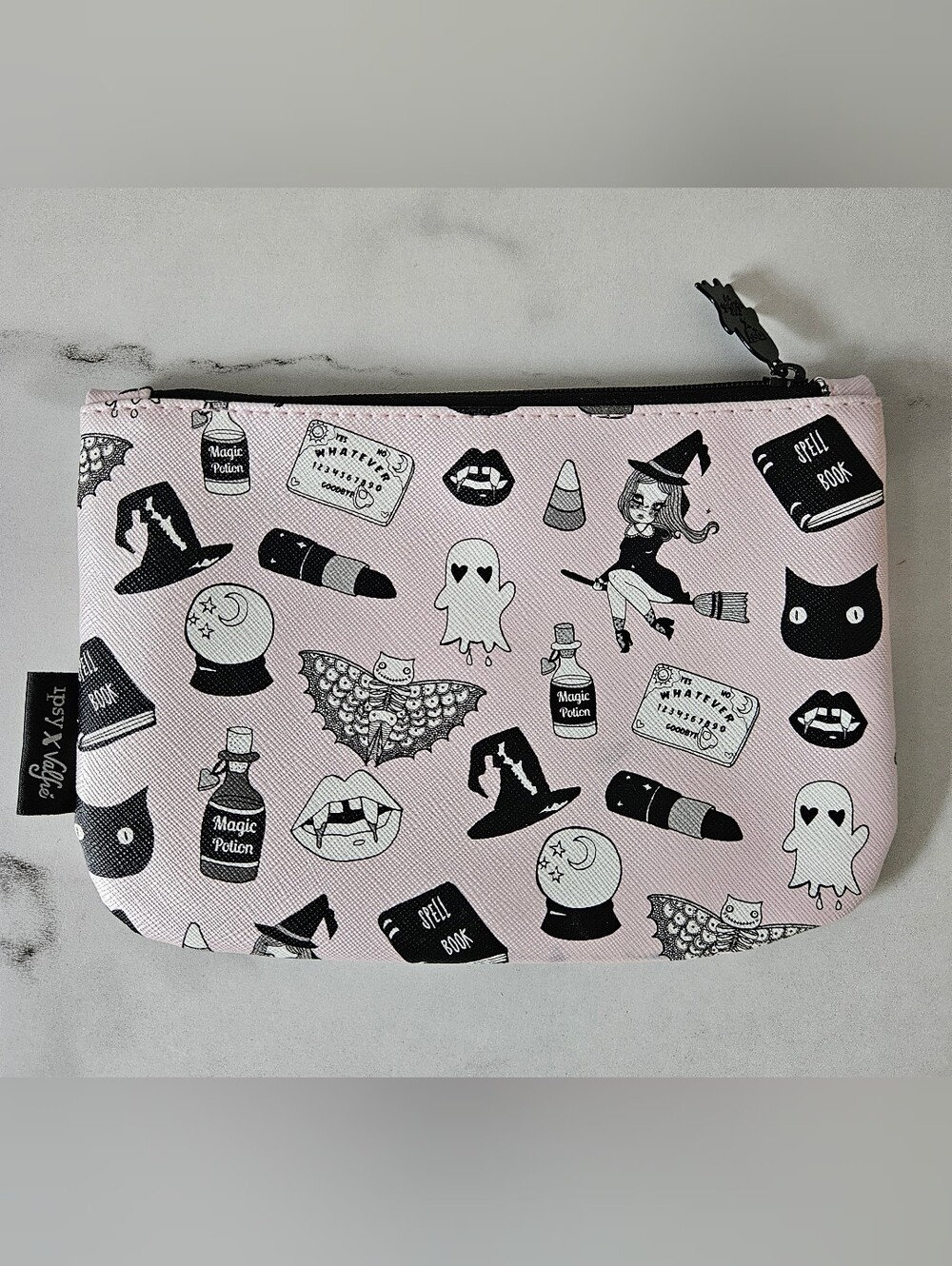 Ipsy x Valfie Limited Edition 2016 "Black Magic" Halloween Cosmetic Pouch- NWOT